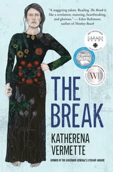 The Break" book cover with illustrated woman.